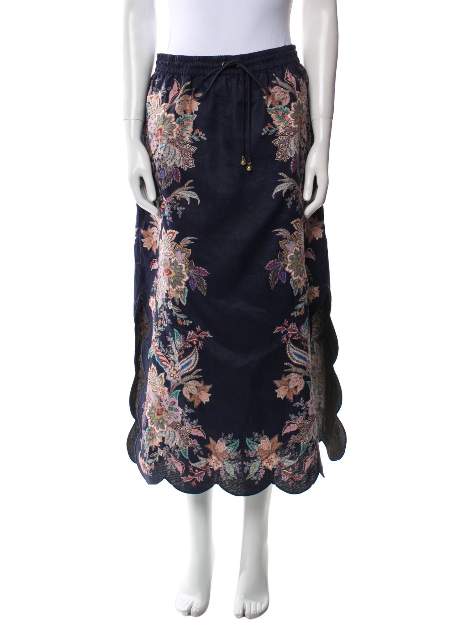 Zimmermann Linen Midi Length Skirt