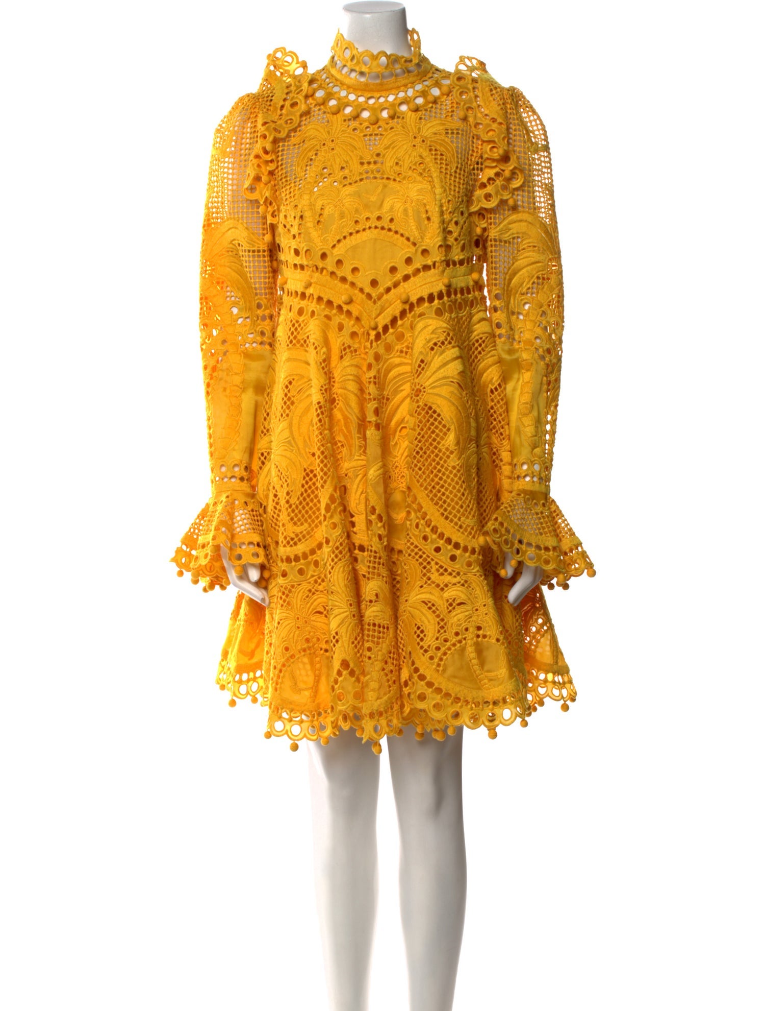 Zimmermann Turtleneck Knee-Length Dress