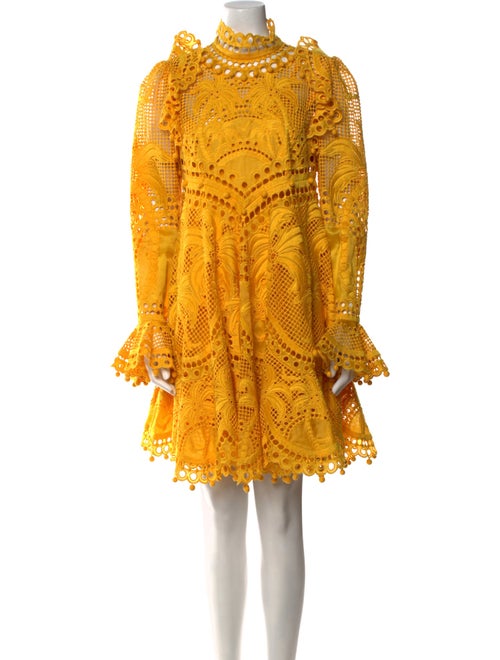 Zimmermann Turtleneck Knee-Length Dress