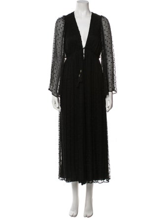 Zimmermann Linen Plunge Neckline Jumpsuit