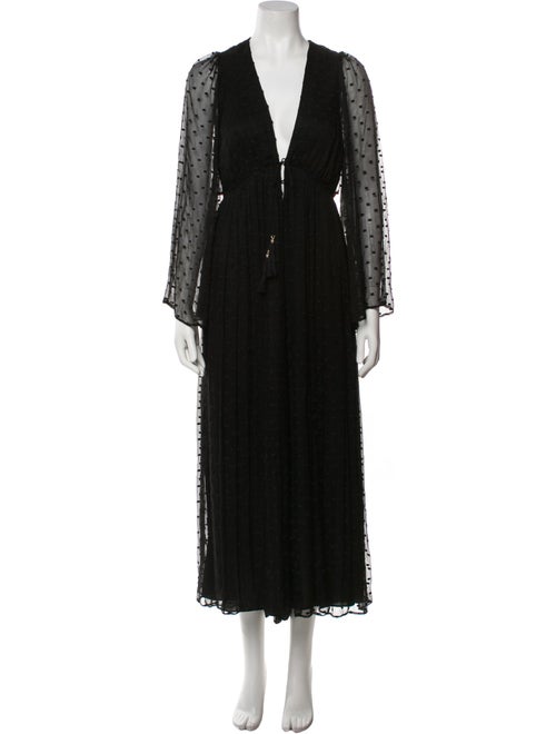 Zimmermann Linen Plunge Neckline Jumpsuit