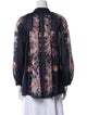 Zimmermann Floral Print Long Sleeve Button-Up Top