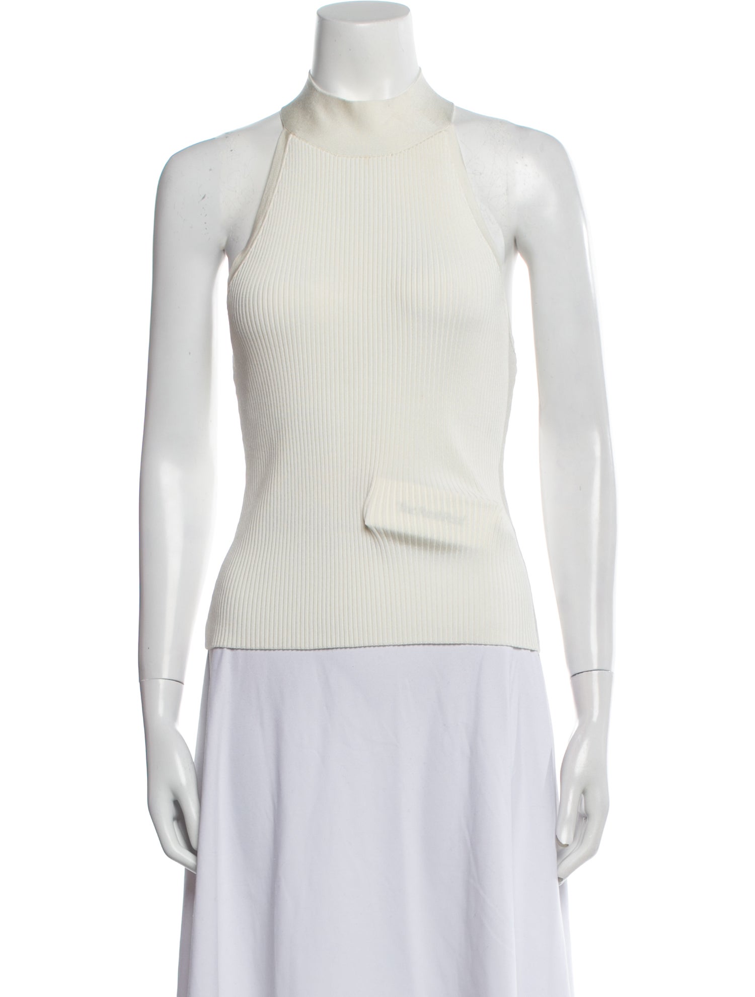 Zimmermann Mock Neck Sleeveless Top