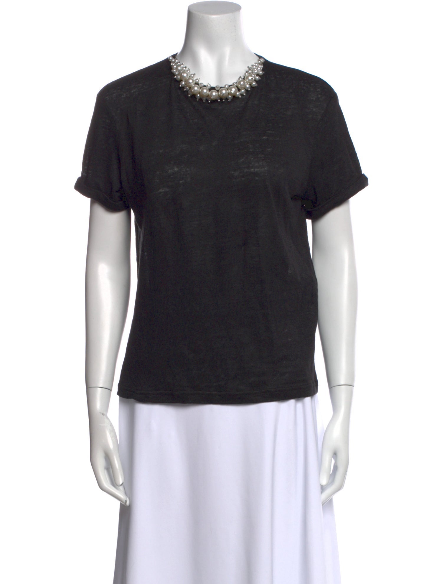 Zimmermann Linen Crew Neck T-Shirt