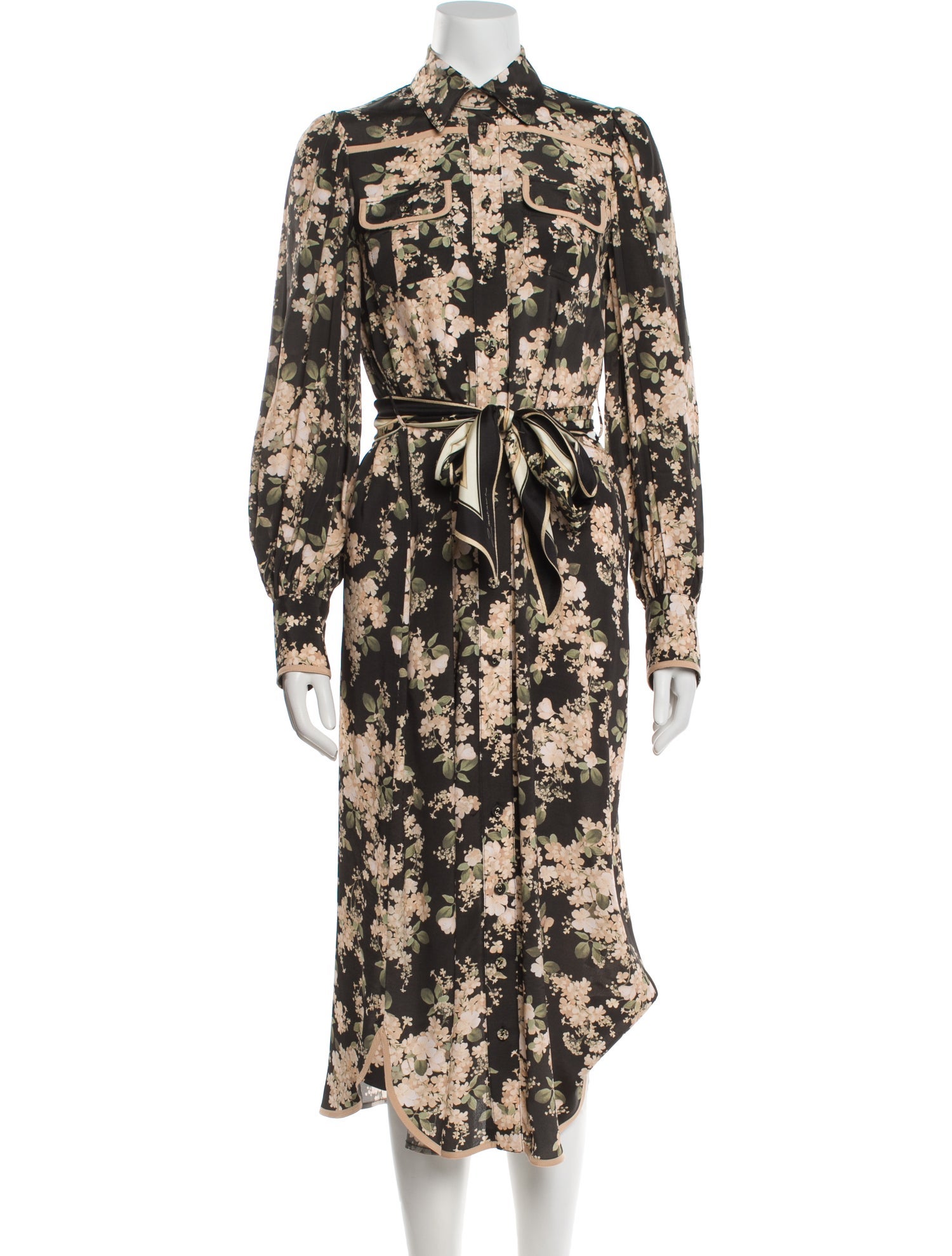 Zimmermann Floral Print Midi Length Dress