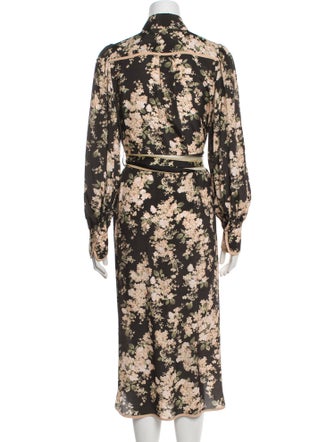 Zimmermann Floral Print Midi Length Dress