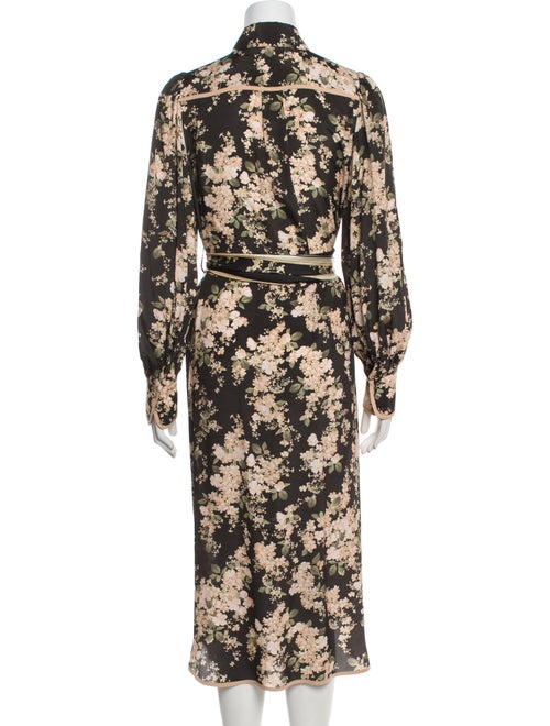 Zimmermann Floral Print Midi Length Dress