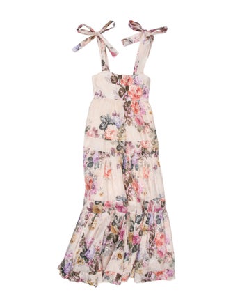 Zimmermann Floral Print Midi Length Dress