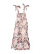 Zimmermann Floral Print Midi Length Dress