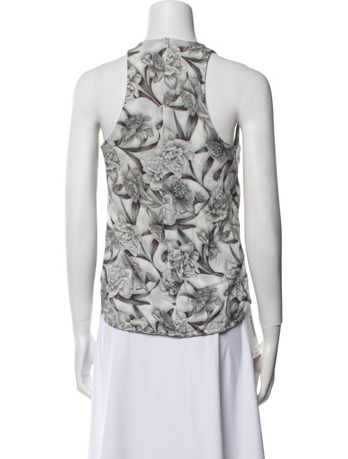 Zimmermann Floral Print Mock Neck Top