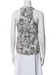 Zimmermann Floral Print Mock Neck Top