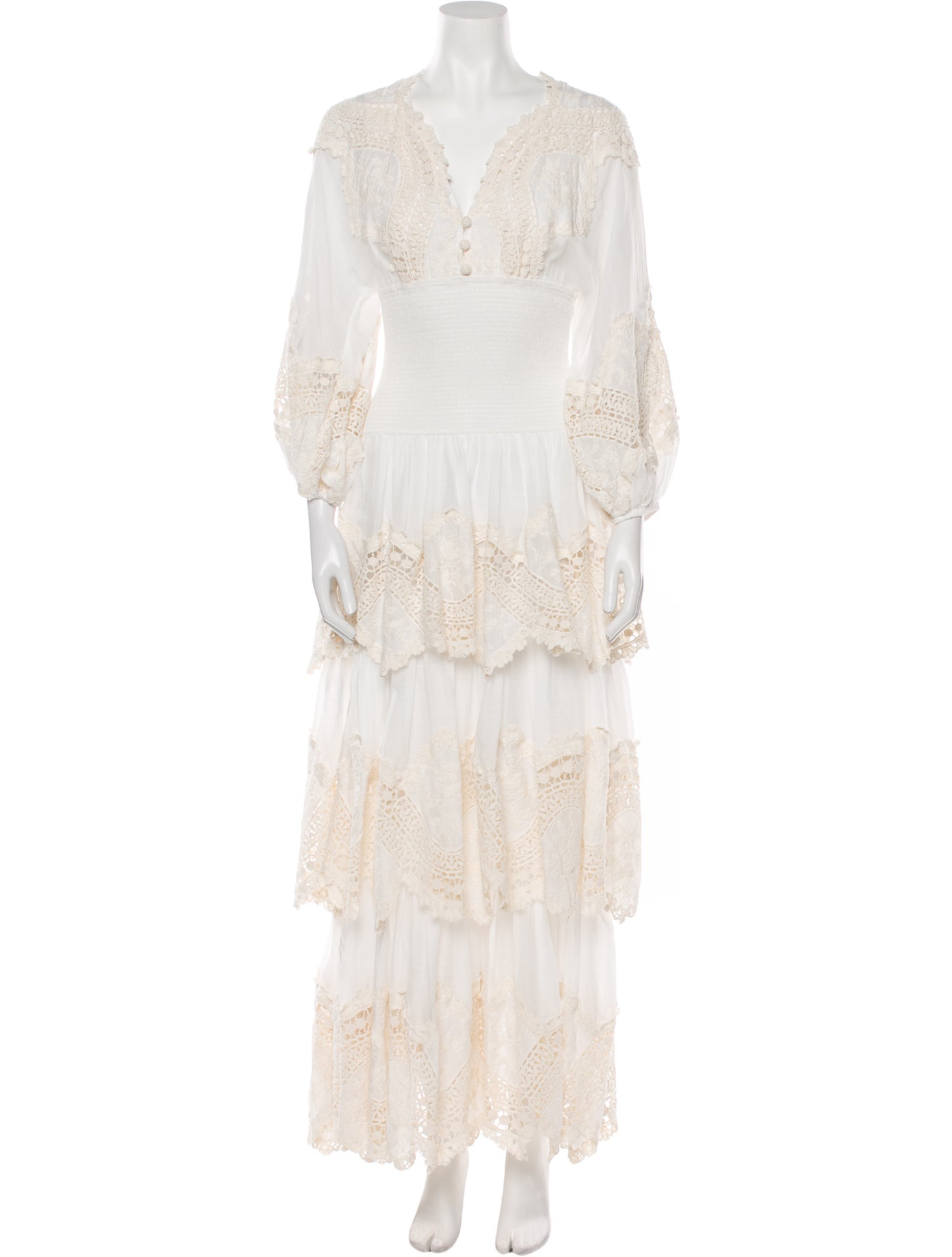 Zimmermann Lace Pattern Long Dress