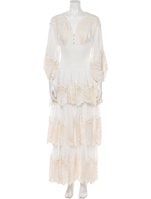 Zimmermann Lace Pattern Long Dress