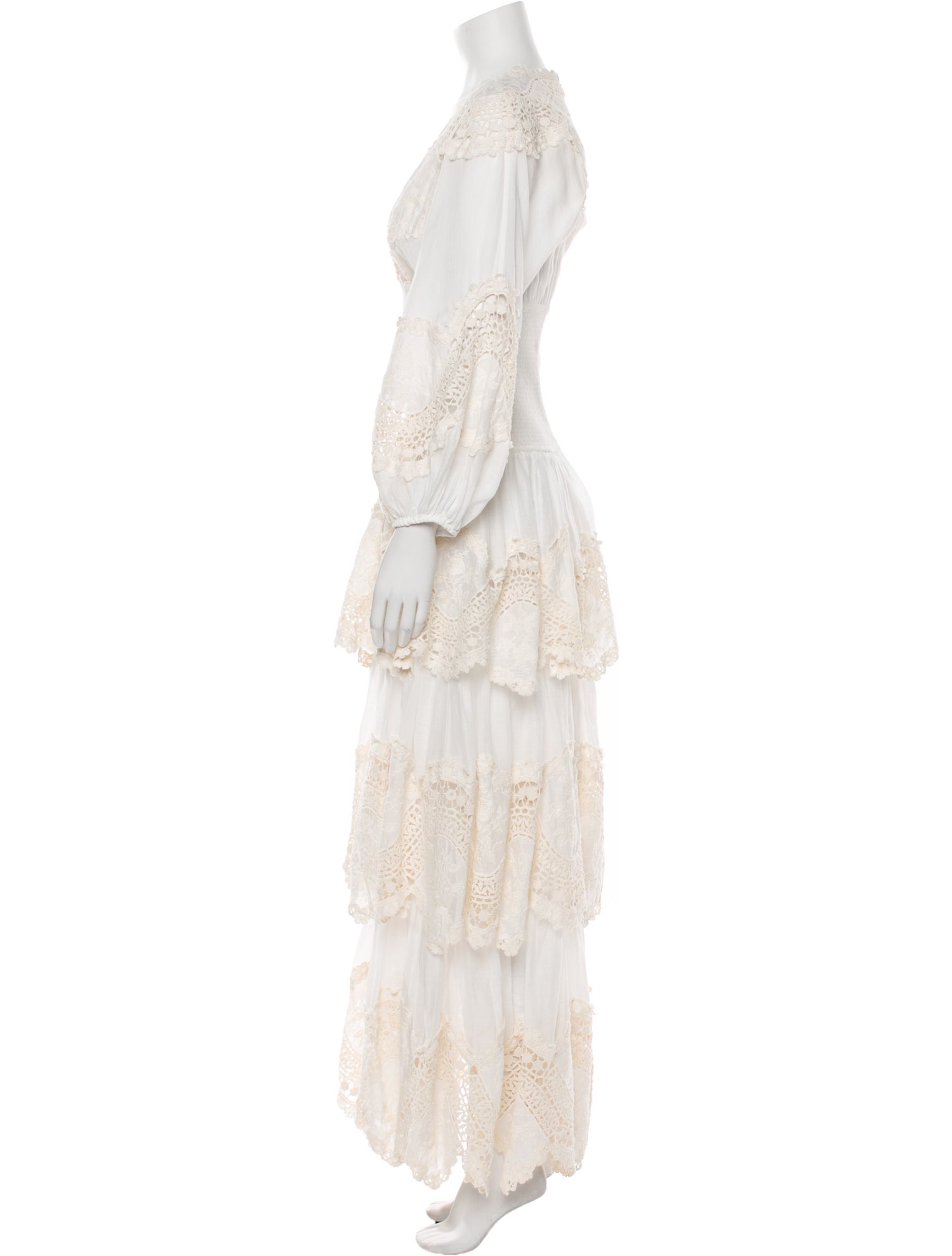 Zimmermann Lace Pattern Long Dress