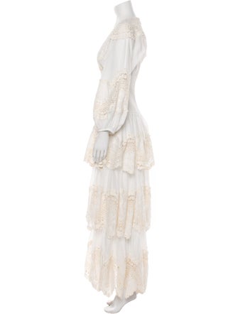 Zimmermann Lace Pattern Long Dress