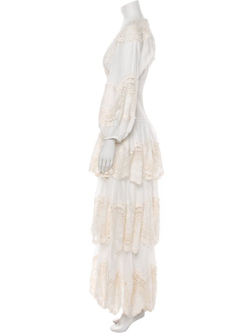 Zimmermann Lace Pattern Long Dress