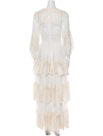 Zimmermann Lace Pattern Long Dress