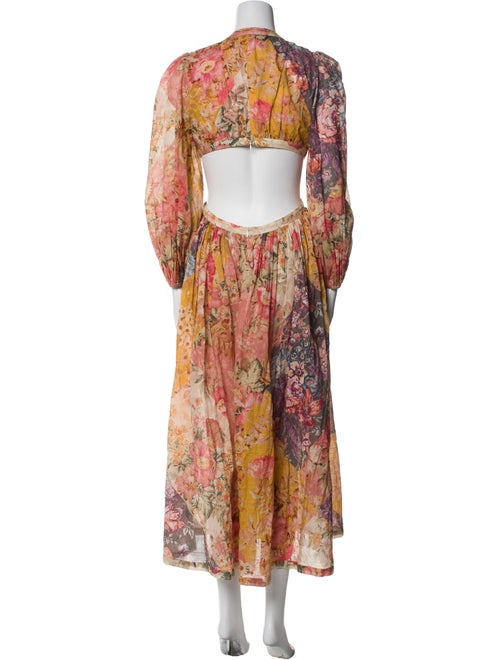 Zimmermann Floral Print Long Dress