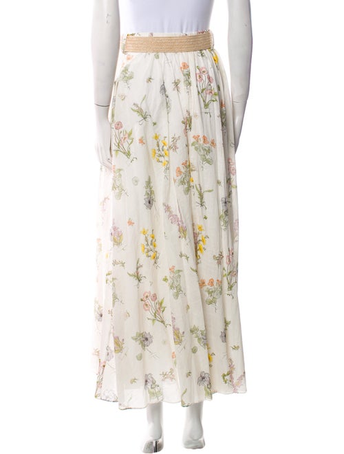 Zimmermann Floral Print Midi Length Skirt
