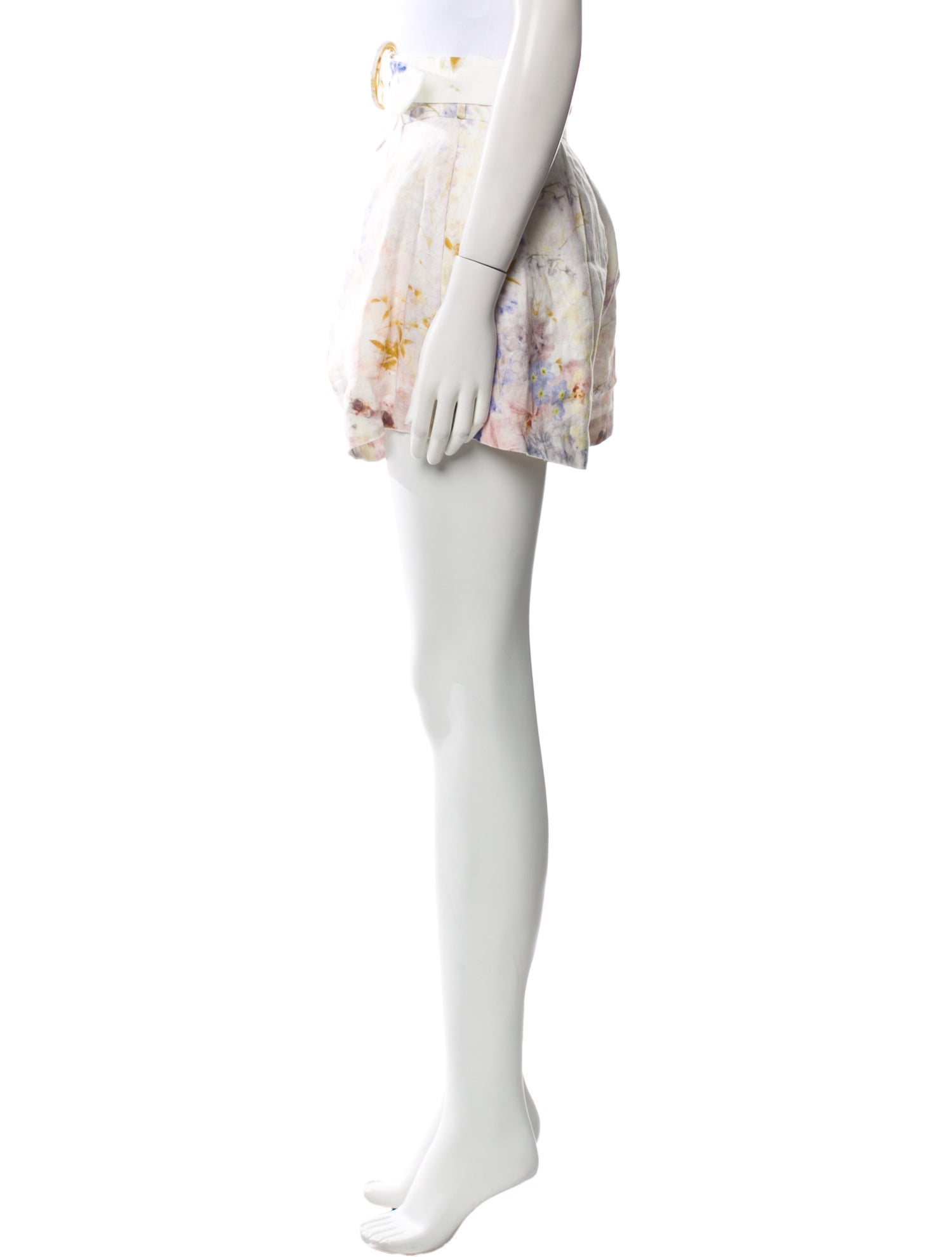 Zimmermann Linen Mini Shorts