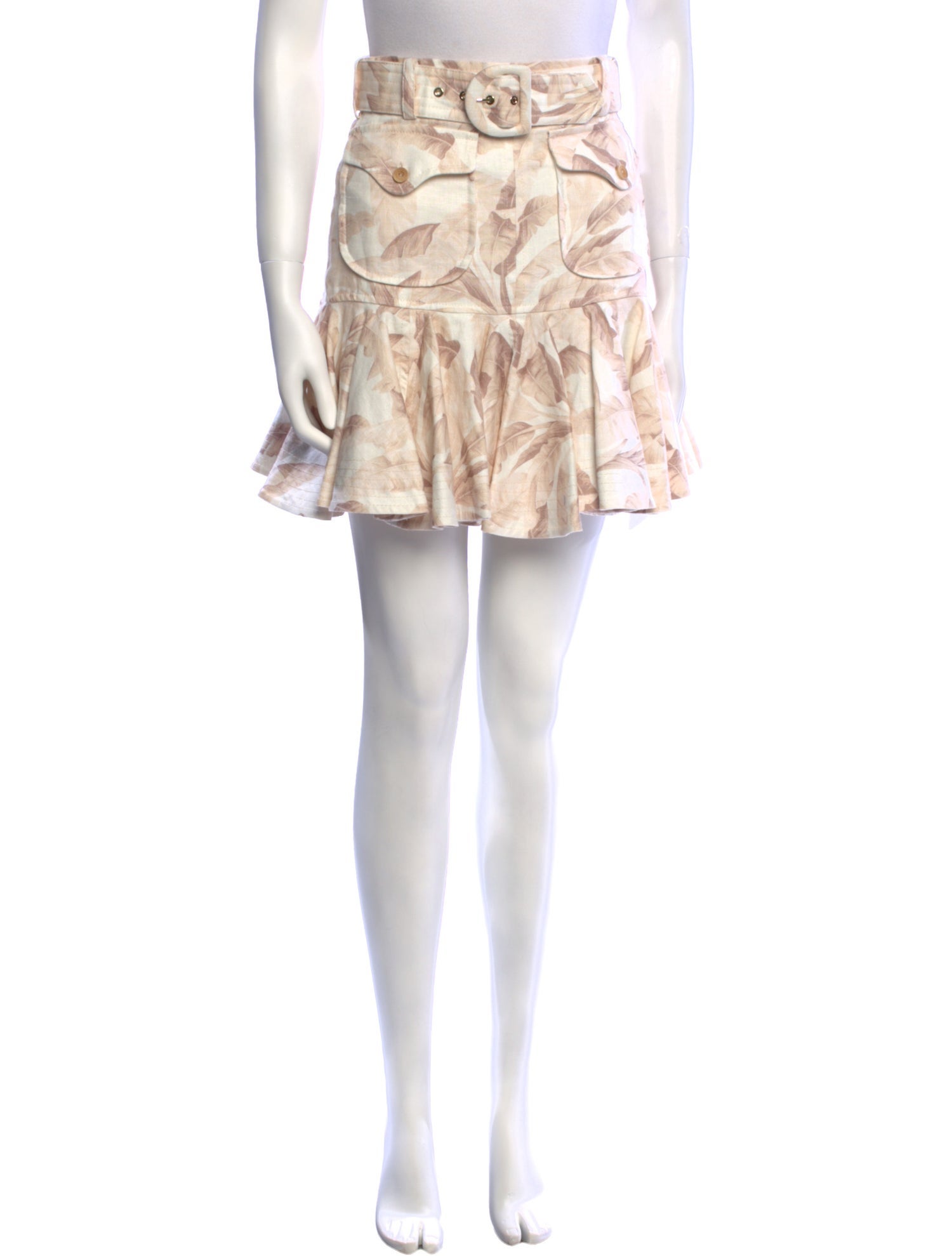 Zimmermann Linen Mini Skirt