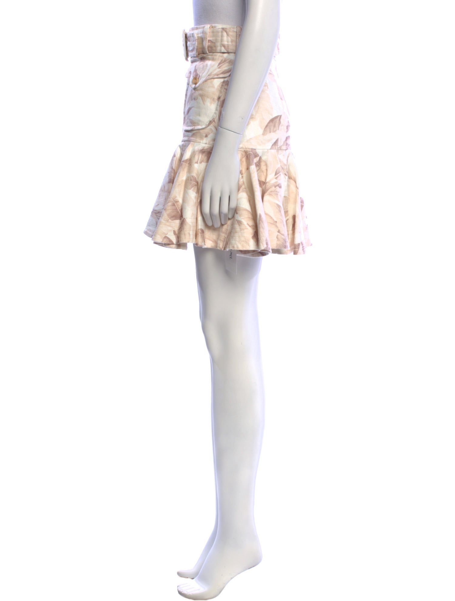 Zimmermann Linen Mini Skirt