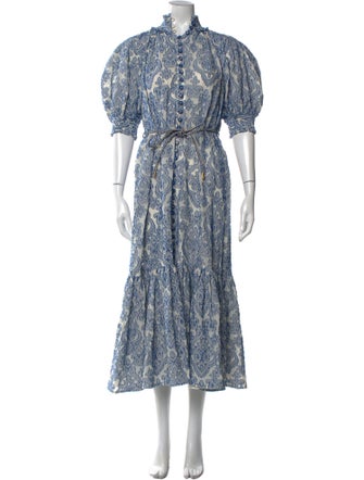 Zimmermann Paisley Print Long Dress