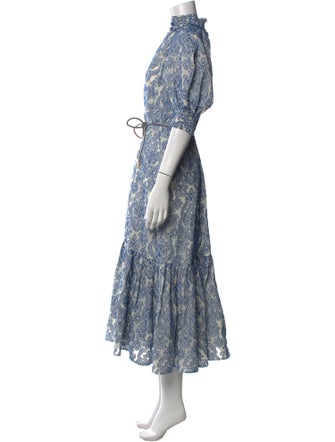 Zimmermann Paisley Print Long Dress