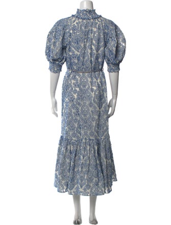 Zimmermann Paisley Print Long Dress