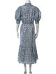 Zimmermann Paisley Print Long Dress