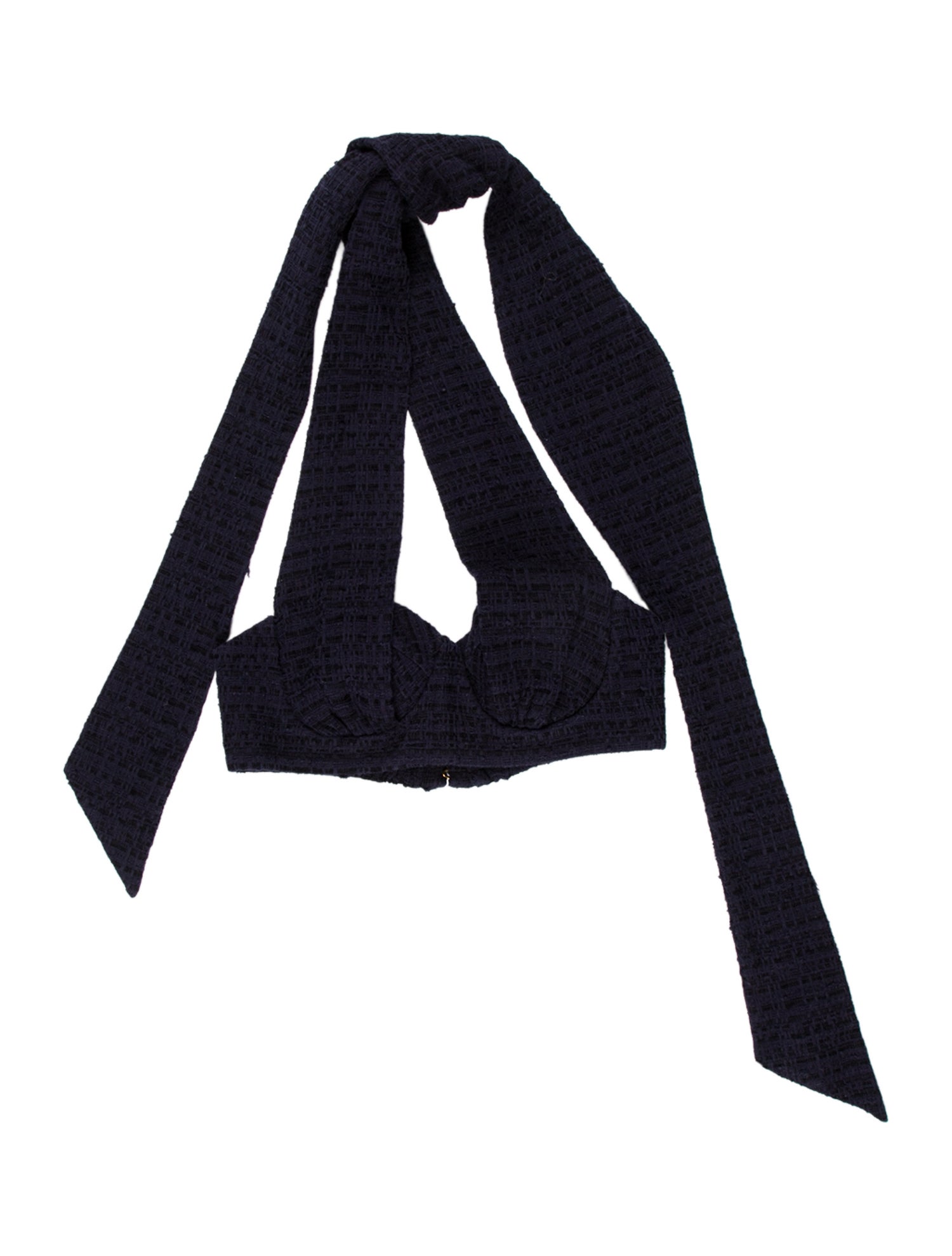 Zimmermann Halterneck Long Sleeve Crop Top