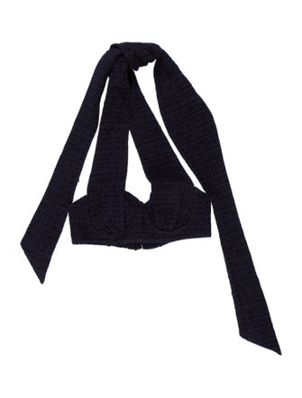 Zimmermann Halterneck Long Sleeve Crop Top