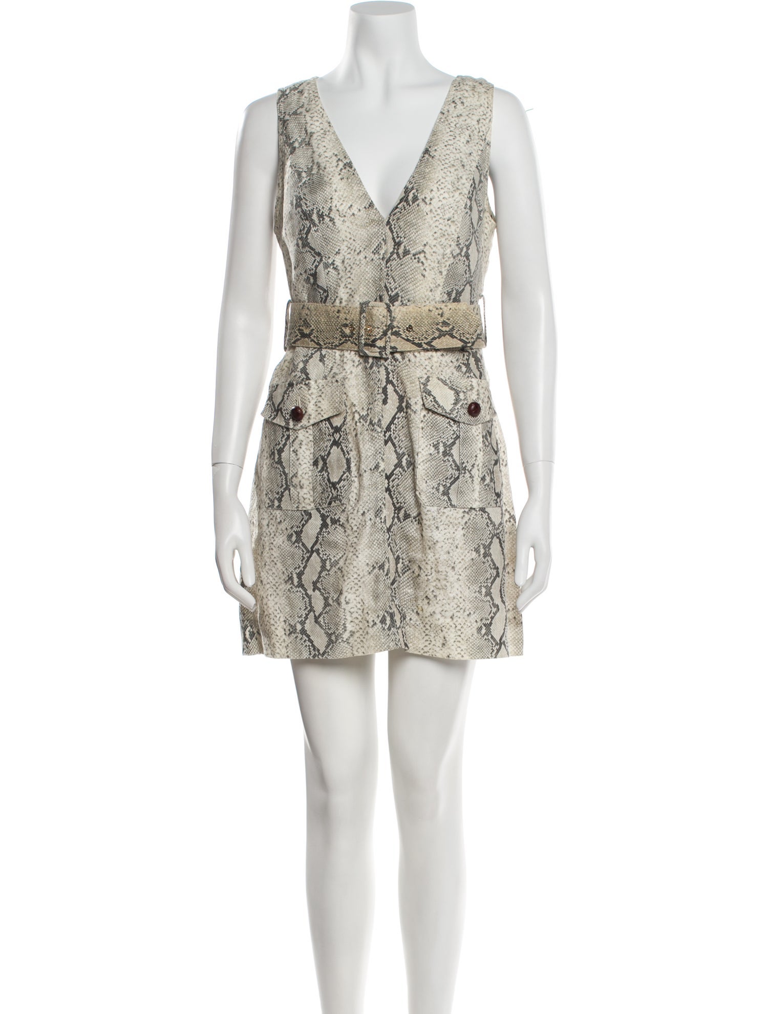 Zimmermann Animal Print Mini Dress