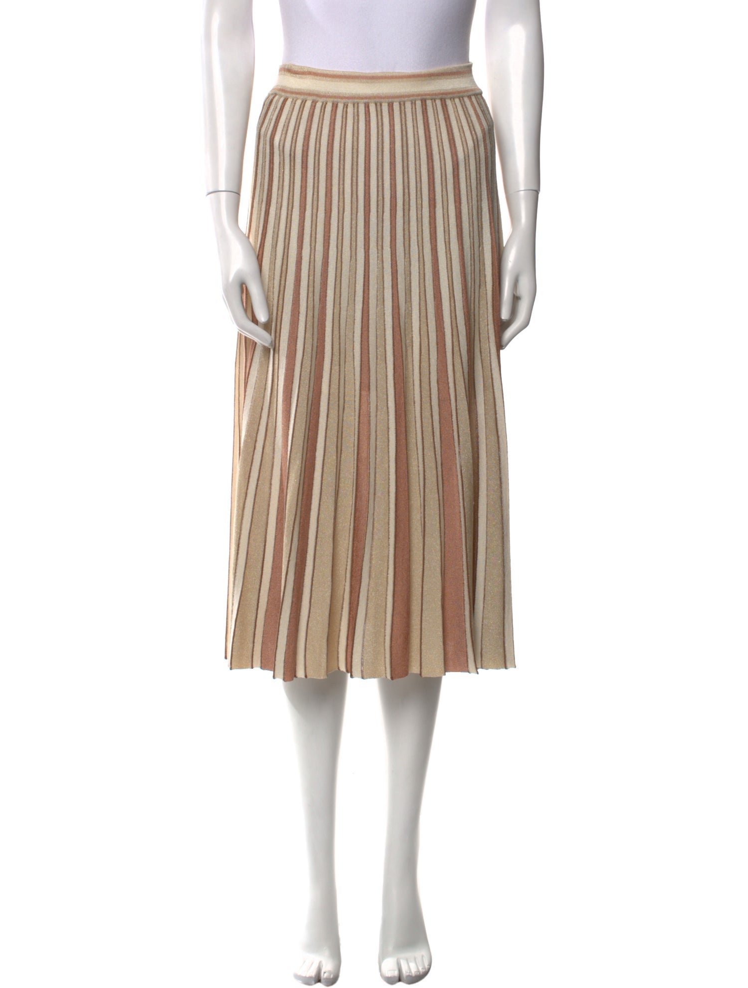 Zimmermann Striped Knee-Length Skirt