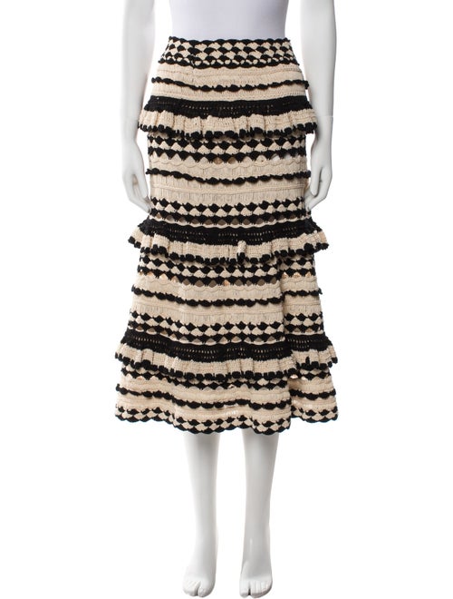 Zimmermann Striped Midi Length Skirt