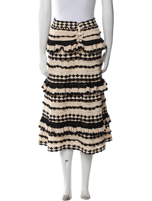 Zimmermann Striped Midi Length Skirt