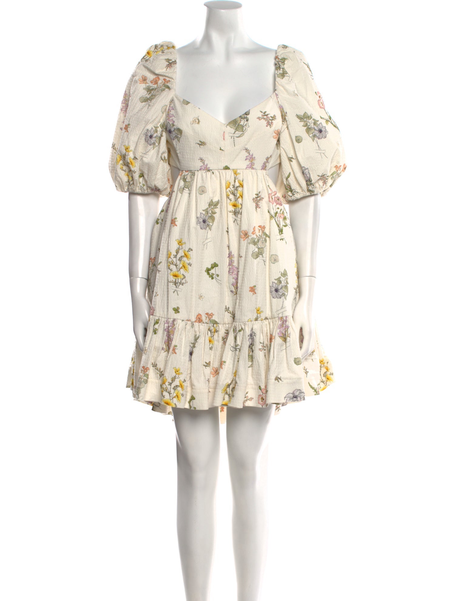 Zimmermann Floral Print Knee-Length Dress