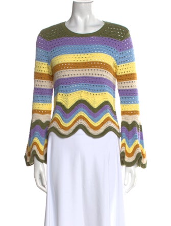 Zimmermann Striped Scoop Neck Top