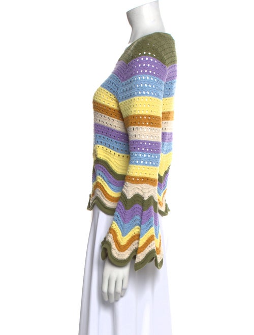 Zimmermann Striped Scoop Neck Top