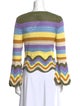 Zimmermann Striped Scoop Neck Top