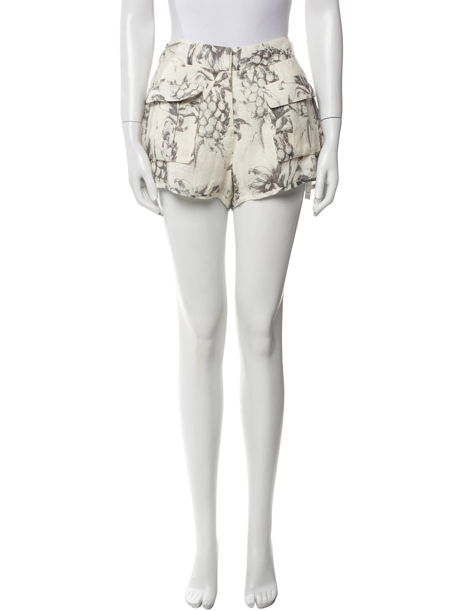 Zimmermann Linen Mini Shorts