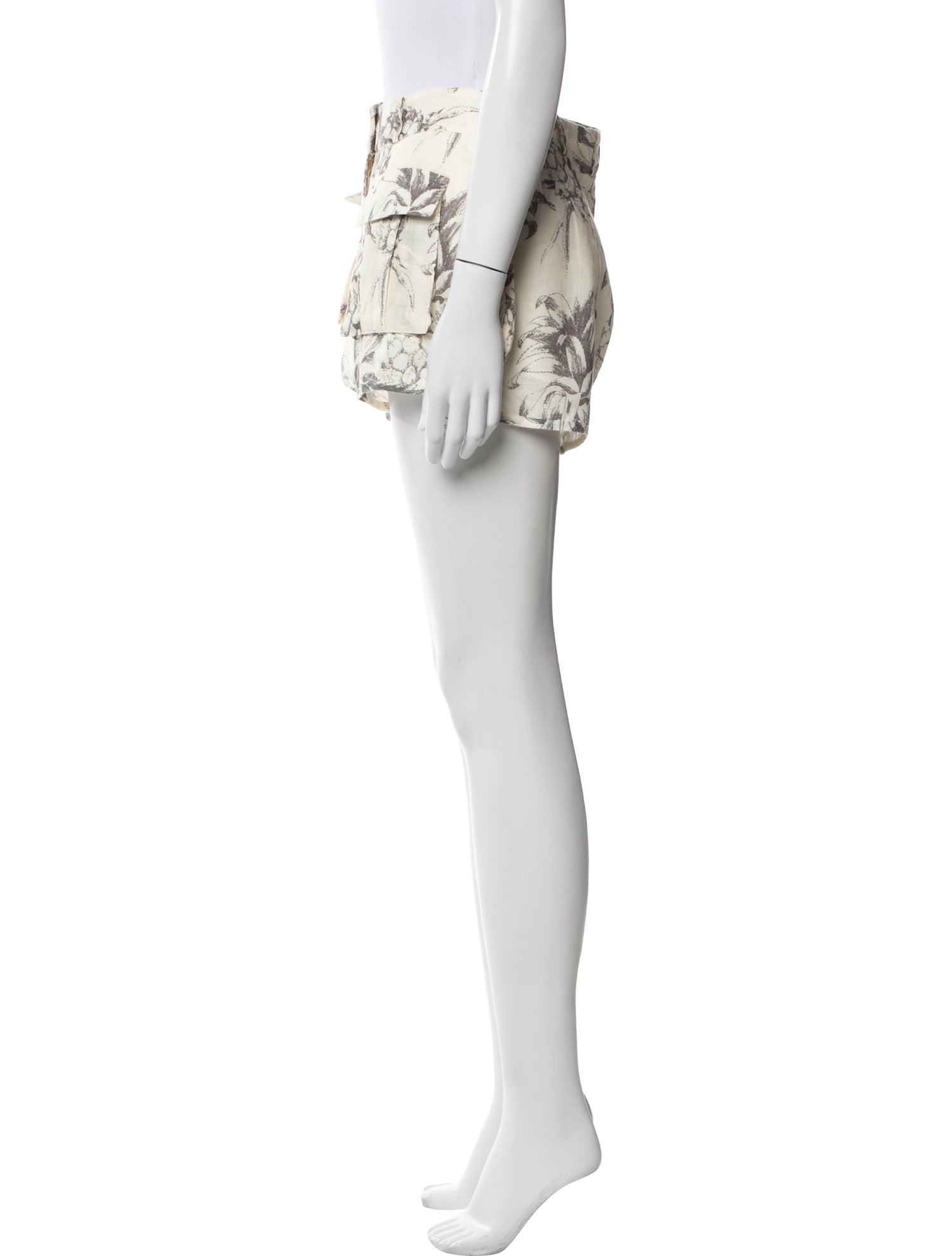 Zimmermann Linen Mini Shorts