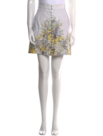 Zimmermann Linen Mini Skirt
