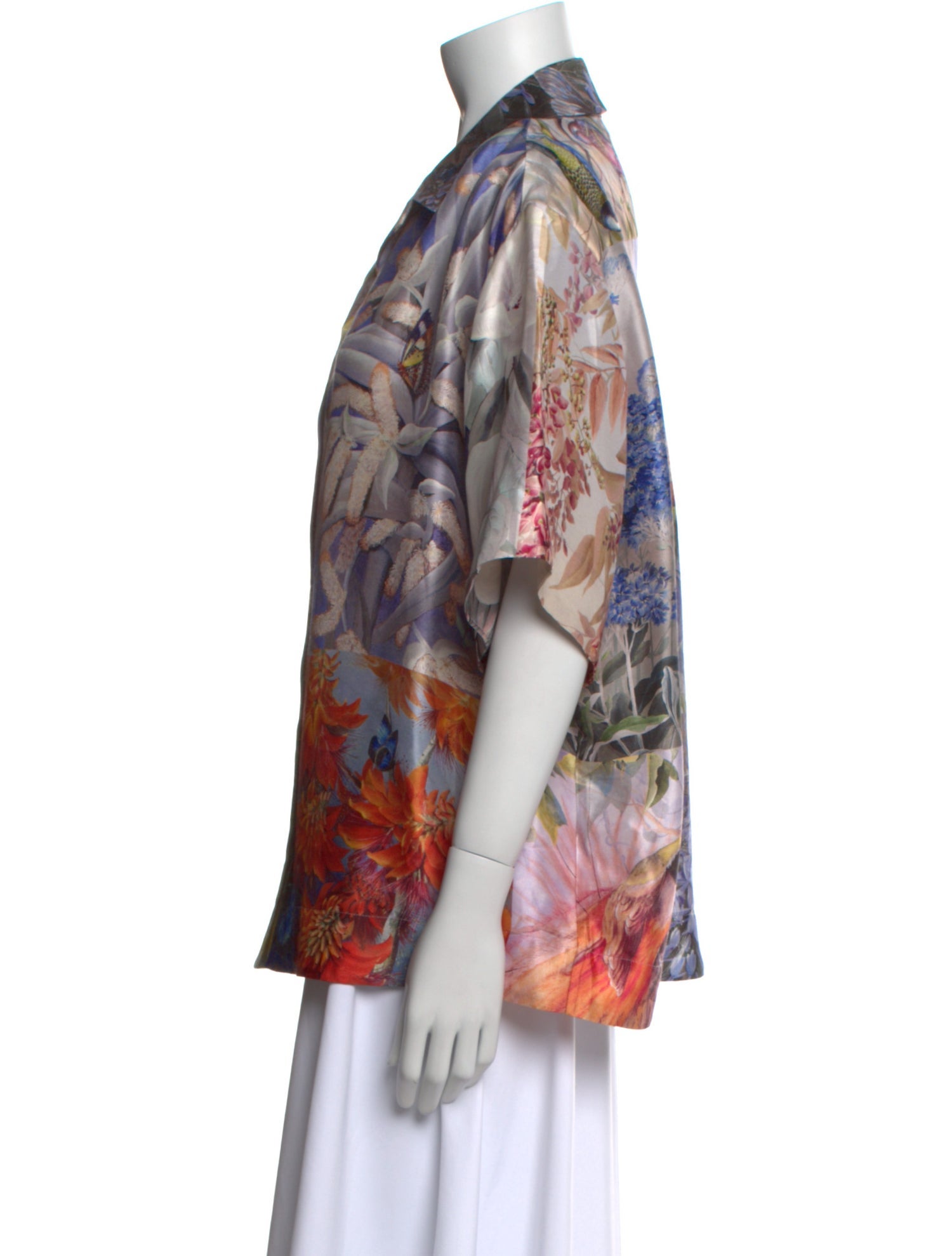 Zimmermann Silk Printed Button-Up Top