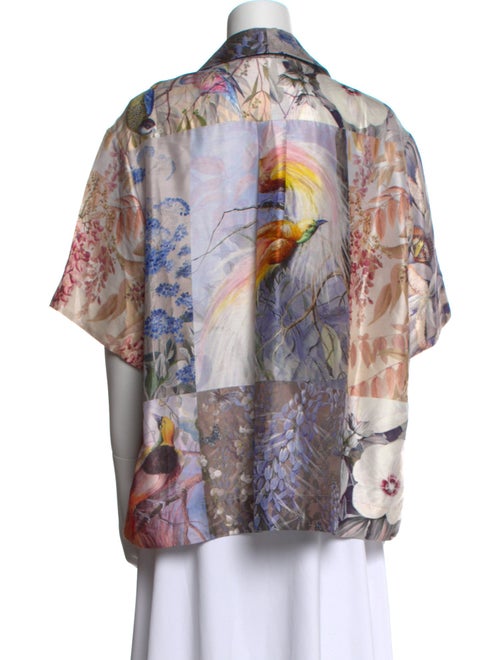 Zimmermann Silk Printed Button-Up Top