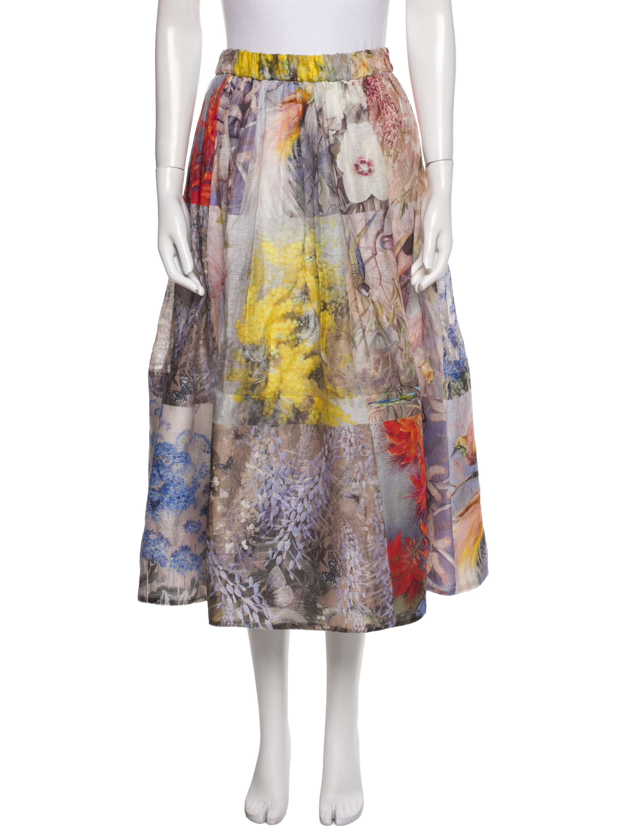 Zimmermann Linen Midi Length Skirt