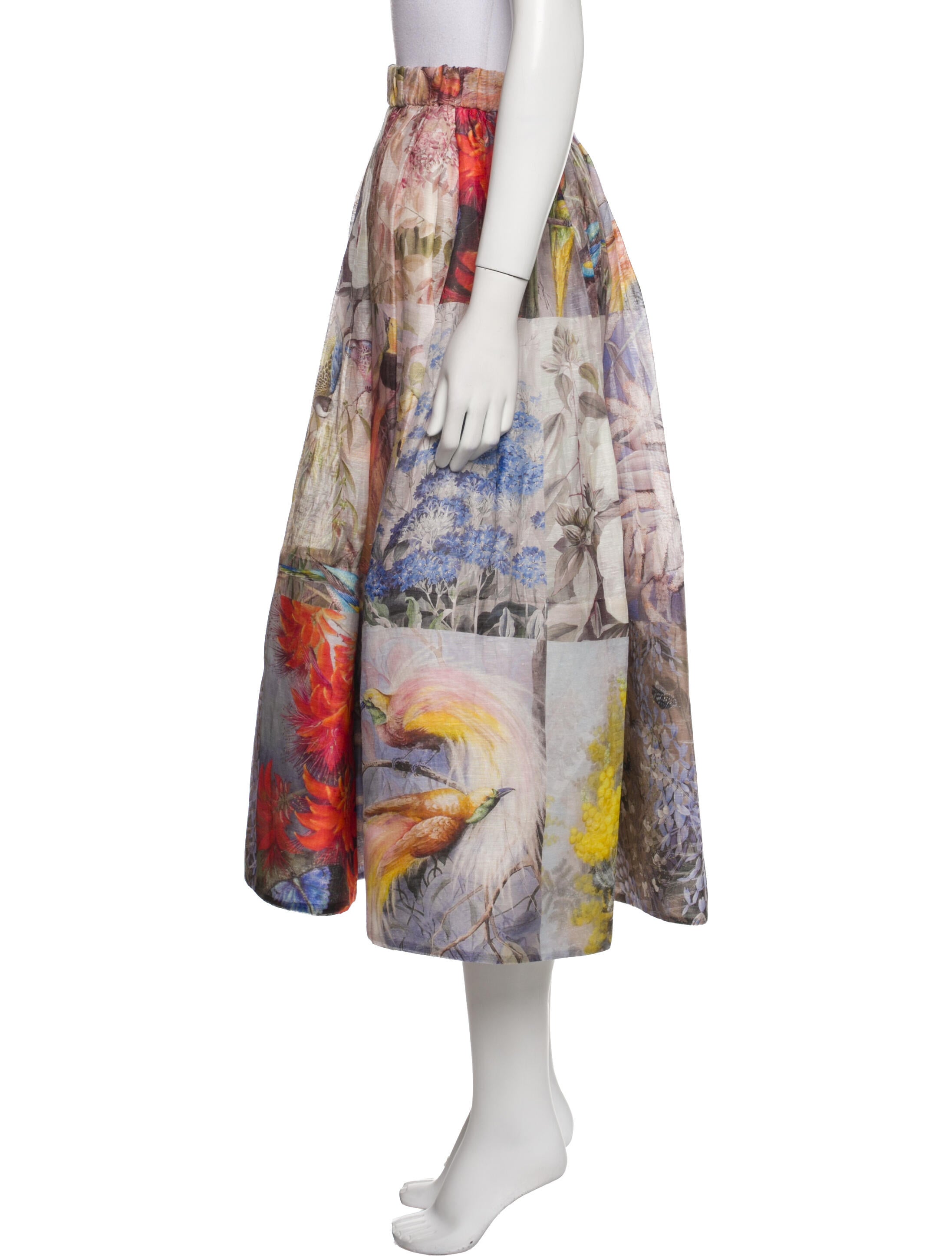 Zimmermann Linen Midi Length Skirt