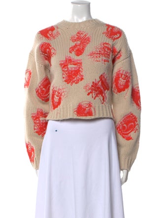 Zimmermann Printed Crew Neck Sweater