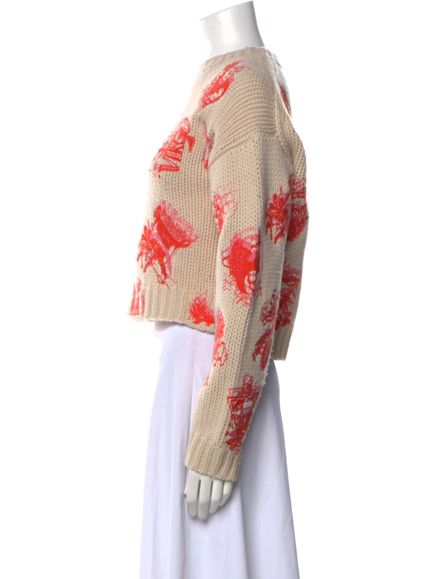 Zimmermann Printed Crew Neck Sweater