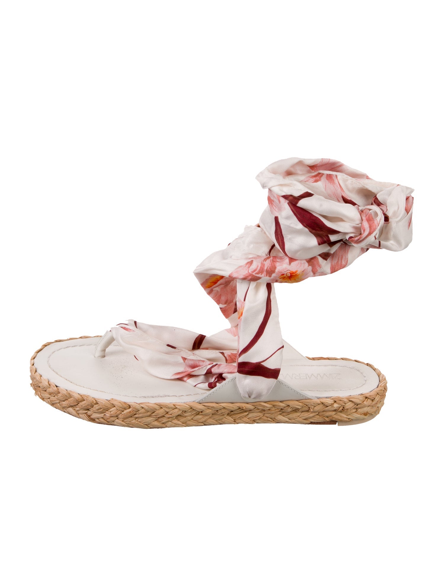 Zimmermann Silk Floral Print Espadrilles